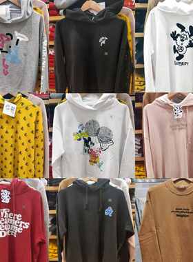 女款优衣库联名RISE VERDY芝麻街套头运动衫UNIQLO长袖卫衣UT