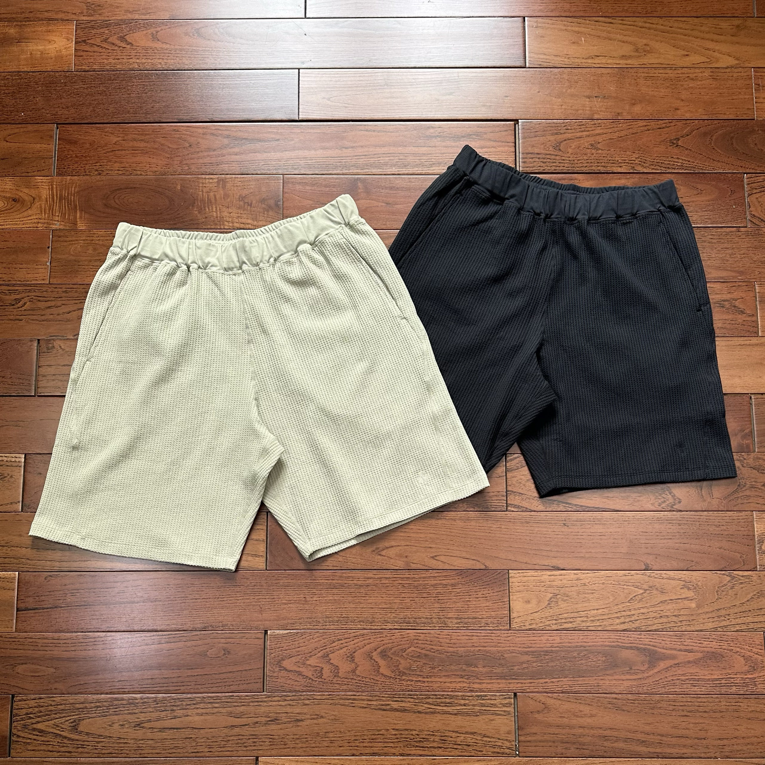 日系GDW Waffle Light Short夏季新款男女情侣华夫格透气休闲短裤