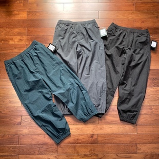 日系city boy户外机能宽松褶皱尼龙防水拉链男女情侣运动休闲长裤