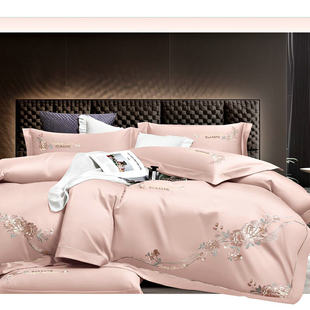 南通家纺床上四件套结婚庆全棉床单被罩床品纯棉轻奢高级感主卧室