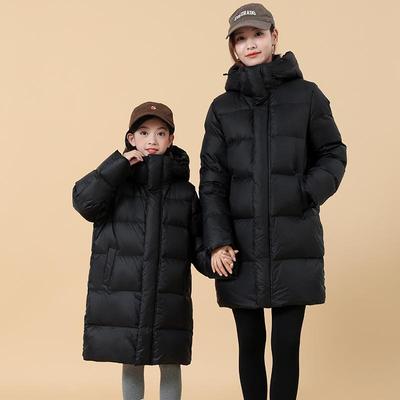 2024儿童羽绒服长款亲子加厚冬装