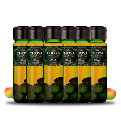 CHOYA带梅子本格梅酒蝶矢俏雅梅子酒14度多年熟成梅酒700ml*6瓶