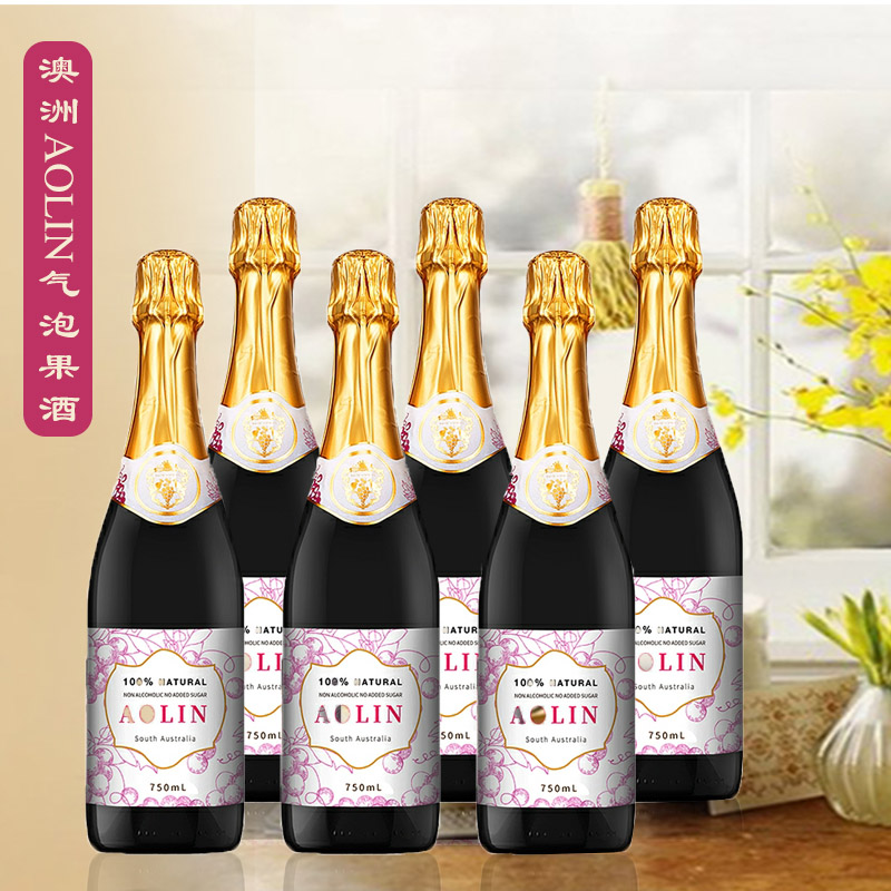 澳洲aolin红葡萄酒0度无酒精