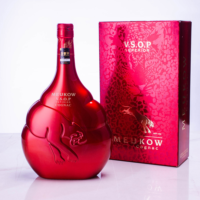 法国原瓶进口墨高 meukow 2斤墨高臻选红 干邑白兰地 洋酒礼盒装