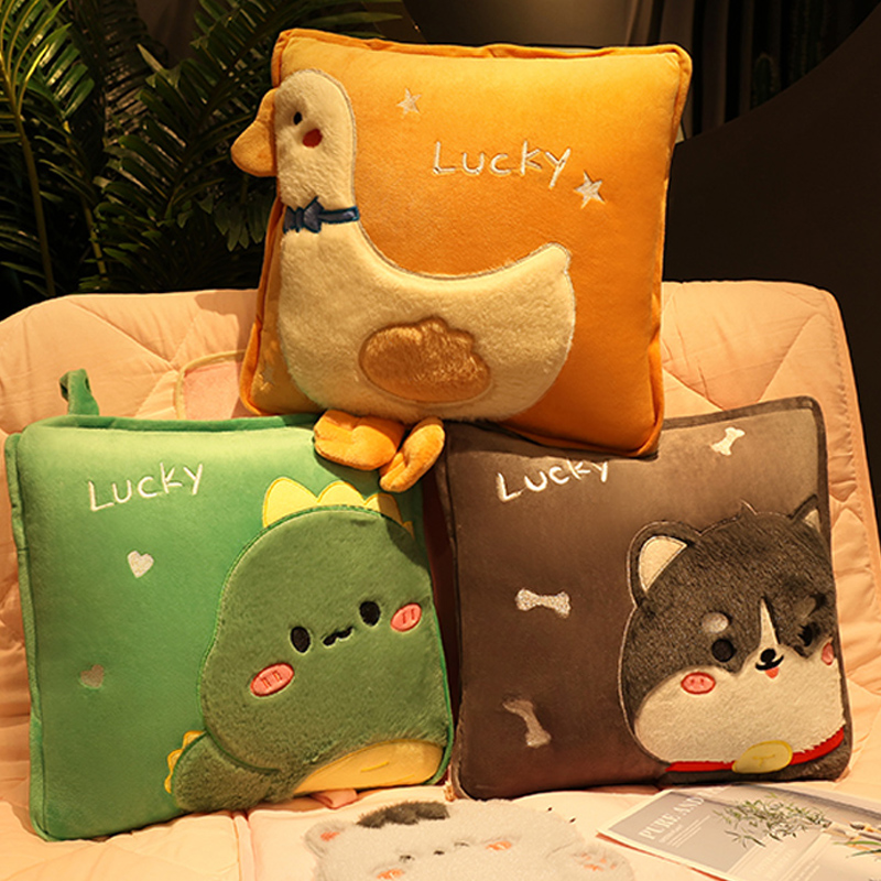 抱枕被子两用办公室男生款折叠