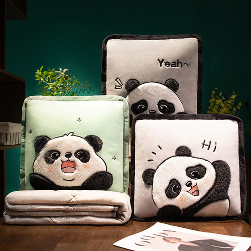 抱枕被子两用汽车载靠垫