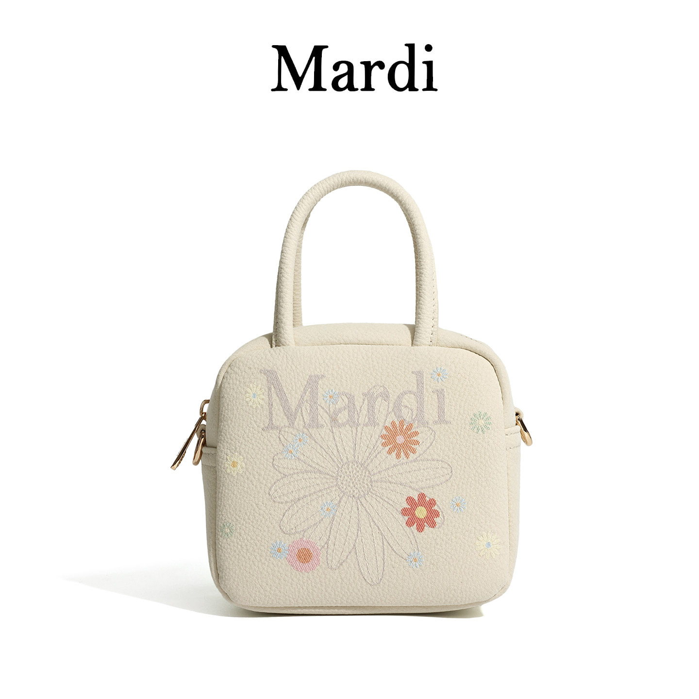 【MARDI官方】手提单肩包女士夏日清新小雏菊印花软皮质感可调节