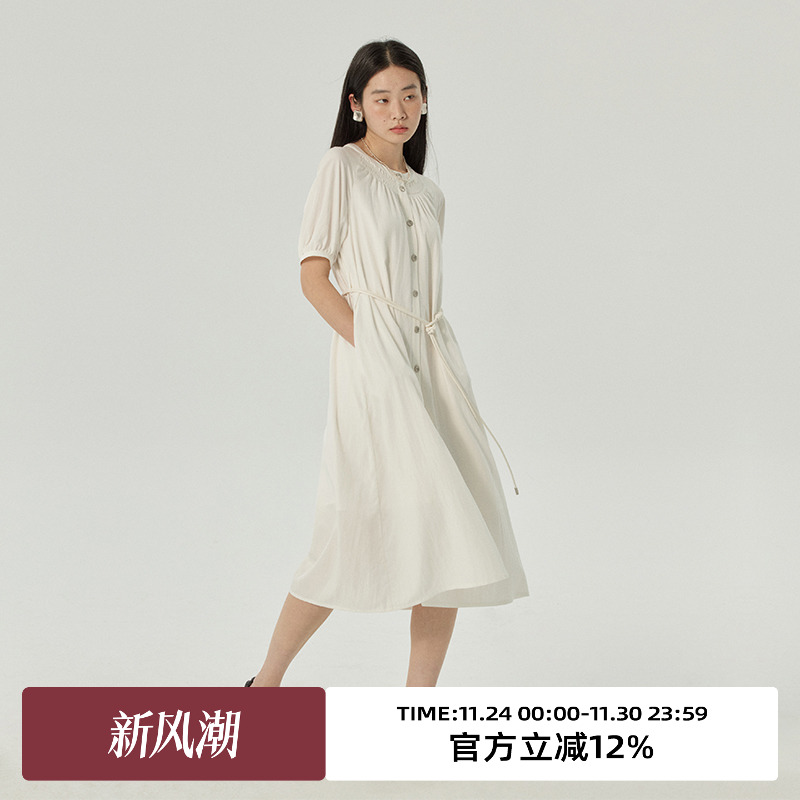 omont蛋挞家通勤棉布气质