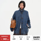 20点新品 9折 omont蛋挞复古蓝色宽松休闲廓形感牛仔外套