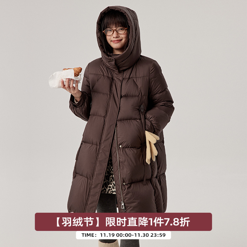 omont蛋挞家连帽羽绒服