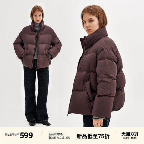 90白鸭绒保暖面包服泡芙羽绒服