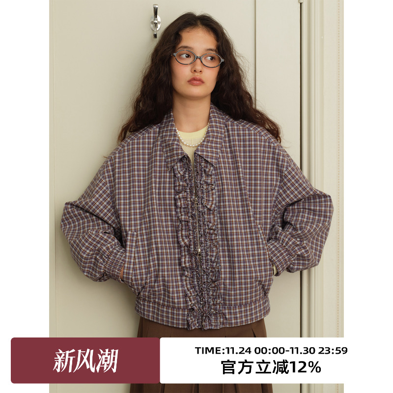 复古经典哈林顿夹克版型宽松外套