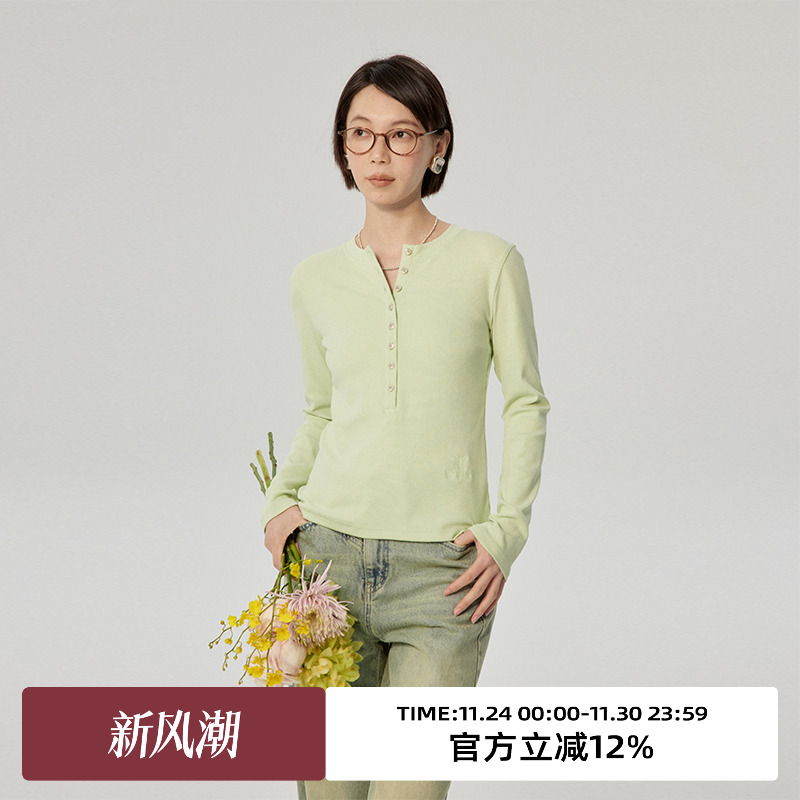 omont蛋挞家长袖通勤常规