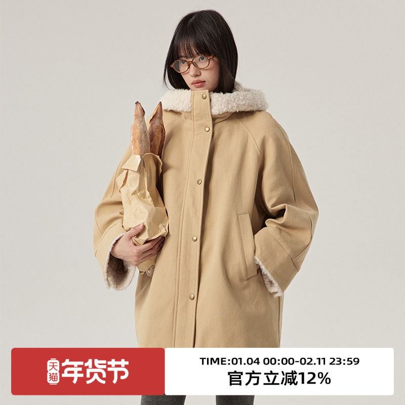 omont蛋挞家复古巴恩风工装派克服冬季加厚保暖休闲连帽棉服棉袄,女装/女士精品,派克服,淘宝优惠券,粉丝福利购,淘宝优惠卷