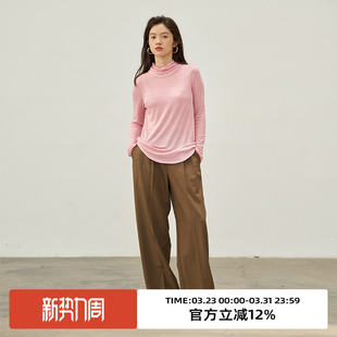 秋季 裤 新款 女装 子 omont蛋挞家 小众高腰显瘦长裤 复古直筒西装