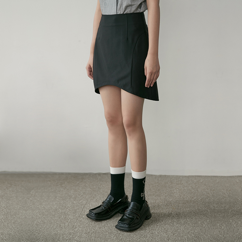 omont蛋挞家复古高腰女裙裤a字裙