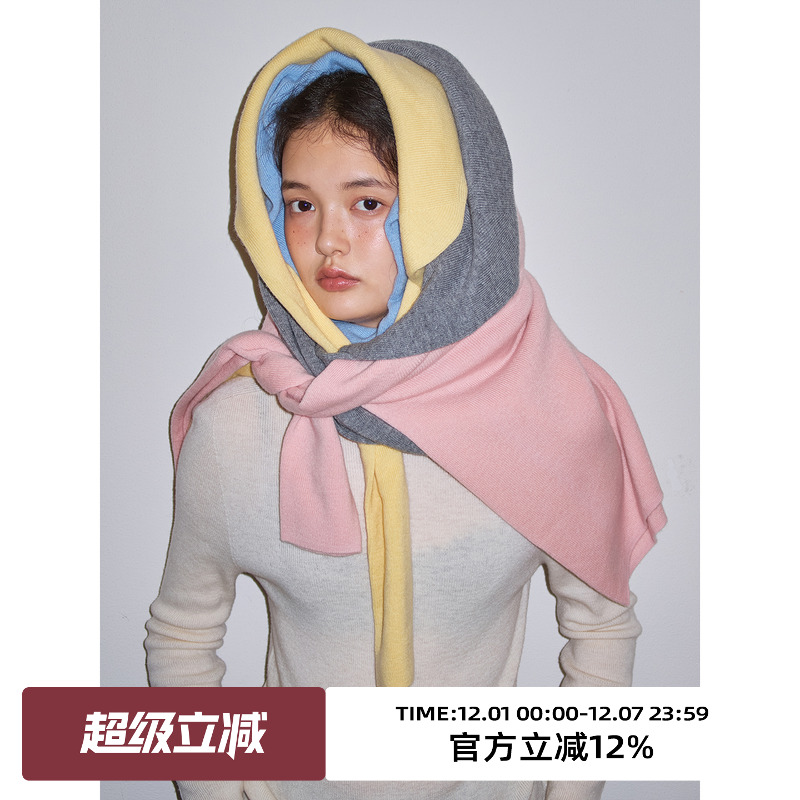 多色半高领无缝羊毛针织打底衫