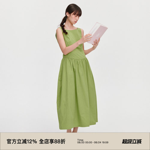 无袖/花苞型下摆/X型/背心连衣裙