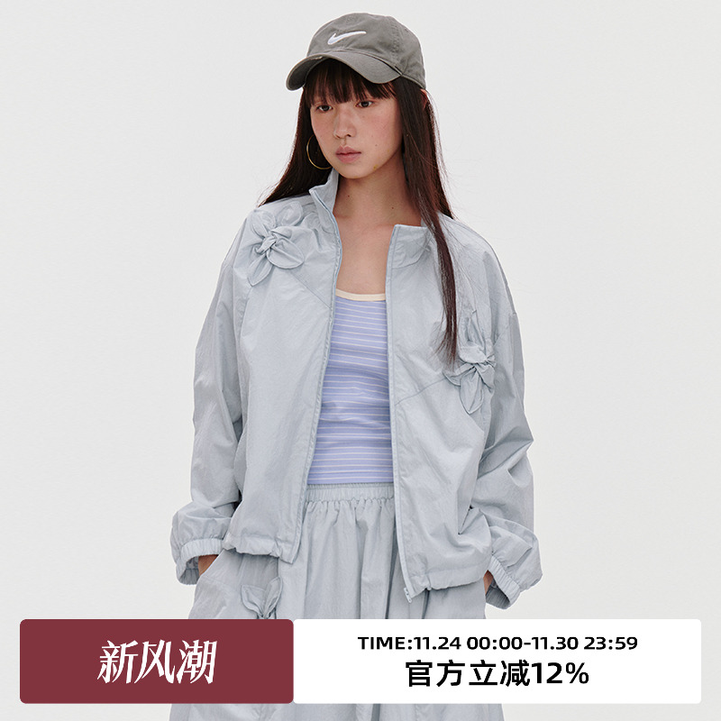 .立体花朵/轻薄防晒外套