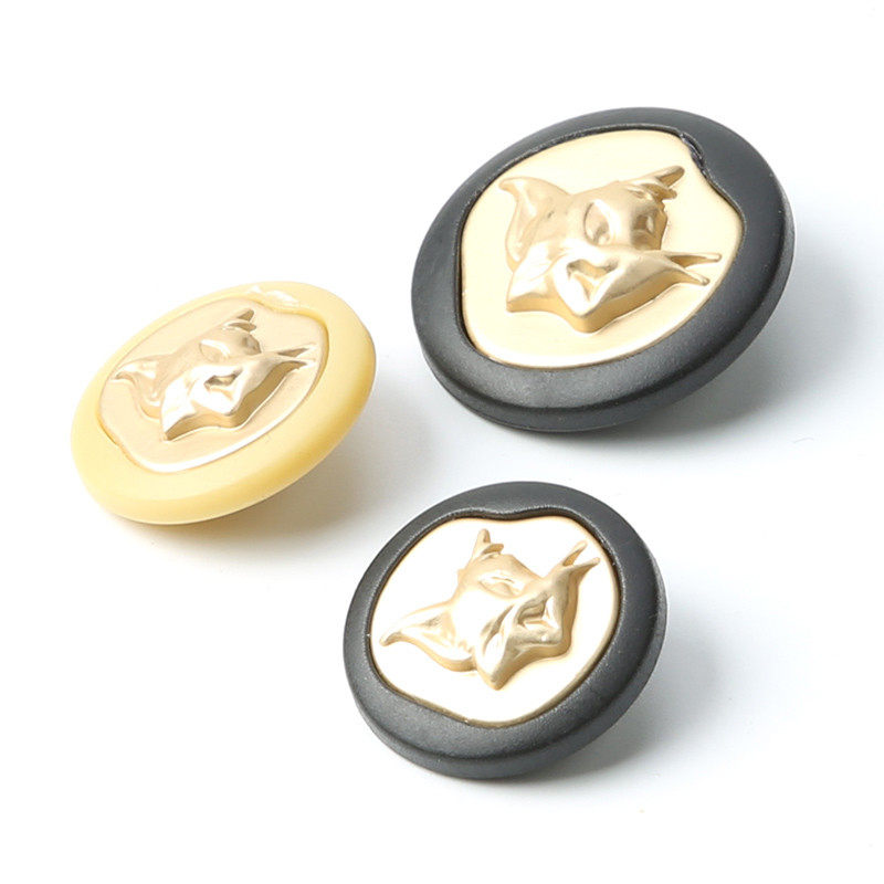 米色衣服扣子儿童毛衣上衣高档纽扣圆形黑色女外套大衣百塔装饰扣