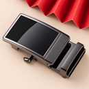 无牙皮带扣头自动扣头男士 腰带无齿扣头3.5cm无孔无卡槽带身 裤