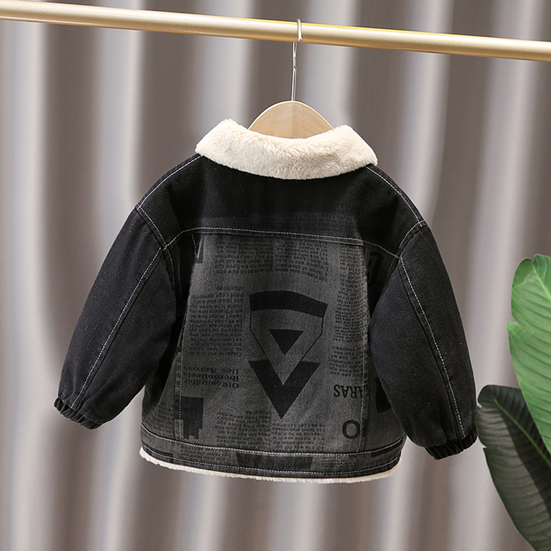 男童秋冬新款加绒外套