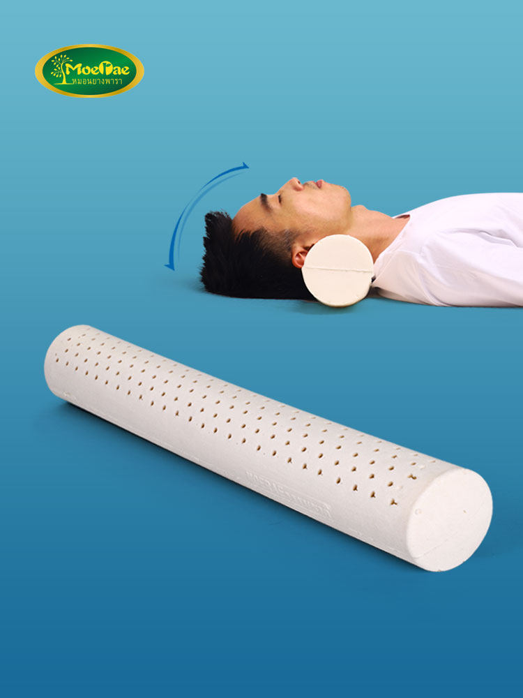 THAILAND LATEX CYLINDRICAL PILLOW SMALL ROUND PILLOW NECK DEDICATED NATURAL RUBBER STRIP ROUND CANDY SLEEPING PILLOW