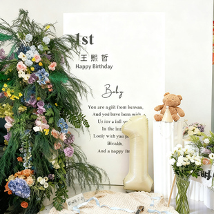 【租赁】韩系仿真花出租宝宝周岁生日宴订婚宴布置南森系花色花艺