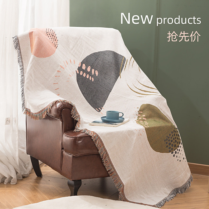 원피스 소파 타올 방진 커버 천 사계절 북유럽 풀 커버 쿠션 유니버설 커버 더스트 커버 심플 레트로 커버 천