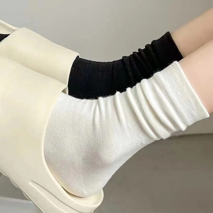 月子袜无痕袜子春秋季薄款同款无骨学生版小白袜子百搭款