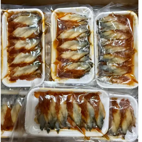日本寿司料理 蒲烧切片鳗鱼片日式烤鳗鱼/蒲烧/星鳗片20片商用