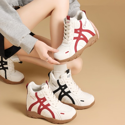 9cm内增高老爹鞋女加绒2025新款