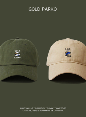 SURF WAVE春秋棒球帽女韩版百搭潮人街头鸭舌帽子日系复古软顶男