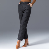 加厚加绒女裤 女冬外穿时尚 2026年新款 冬季 女棉裤 阔腿直筒裤 羽绒裤