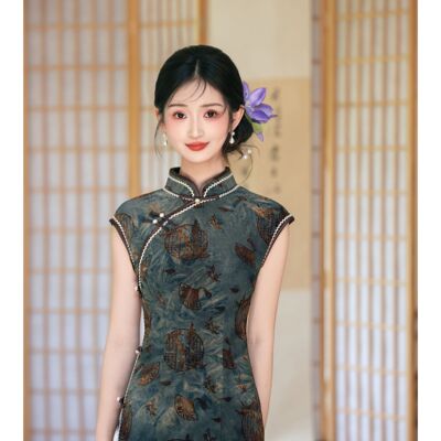 采珊语新中式日常旗袍