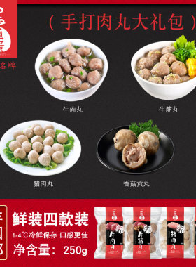 火锅食材肉丸子组合牛筋丸猪肉丸