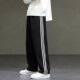 三条杠运动卫裤 子日系简约休闲长裤 男秋冬美式 加绒宽松直筒男生裤
