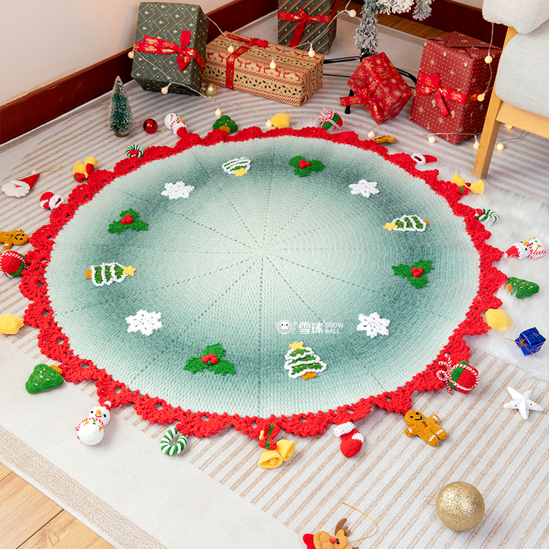 diy丁达尔圣诞毯材料包