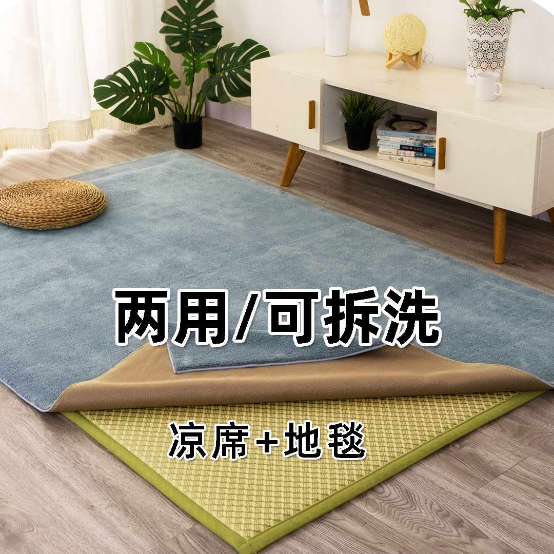 免费寄样/可拆洗凉席/地毯两用