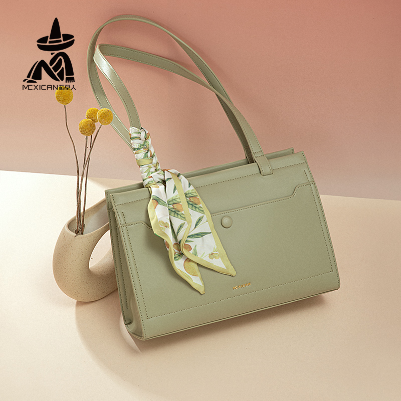 Mexican/稻草人丝巾托特包女夏