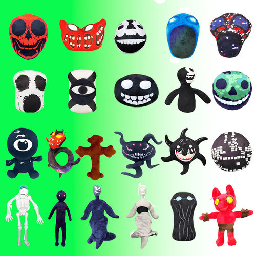 跨境新款doors roblox Figure毛绒玩具惊魂逃离门公仔怪物玩偶