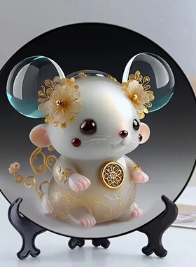 十二生肖摆件中式客厅书房儿童房装饰生肖守护者桌面立体创意摆件