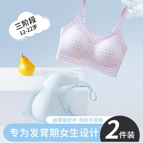三阶段青春发育期少女内衣初中高中生学生文胸女童青少年女生背心