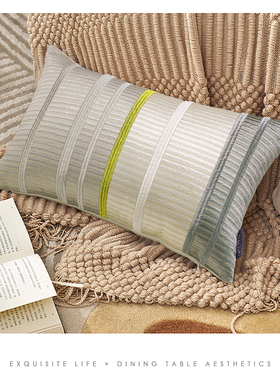 ins高端灰金抱枕套沙发客厅飘窗靠垫床头靠背现代轻奢样板间腰枕