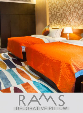 办公室沙发北欧搭毯 样板房间装饰床旗酒店卧室盖毯民宿ins床尾毯