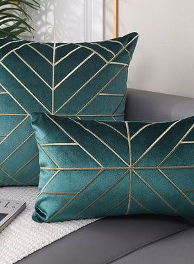 新式简约现代客厅沙发抱枕乡村名宿样板间靠垫刺绣图案居家百搭