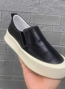 2026乐福鞋男真皮英伦风一脚蹬懒人鞋松糕厚底百搭复古休闲板鞋潮