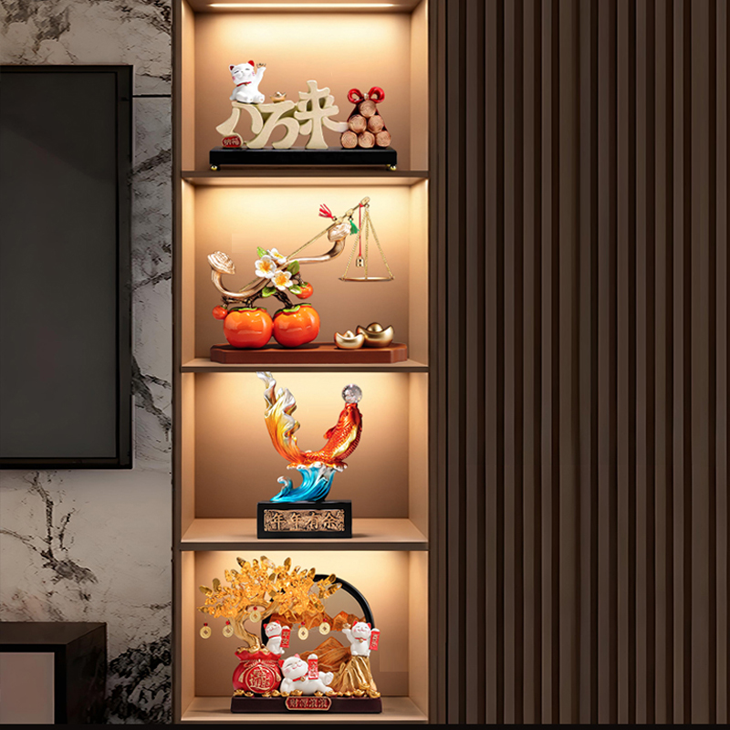 柿柿称心如意柿子乔迁新居摆件