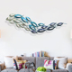 地中海创意墙面装 饰铁艺鱼背景挂饰海洋风壁饰儿童房卧室挂件墙饰