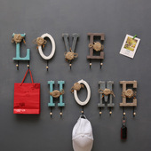 网红ins入户玄关粉色挂钩女孩房间墙面挂衣架壁挂墙上衣帽钩钥匙